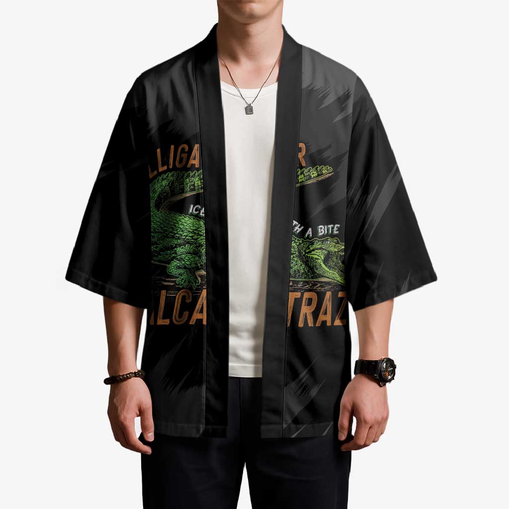 Alligator Alcatraz Kimono ICE With A Bite - Wonder Print Shop