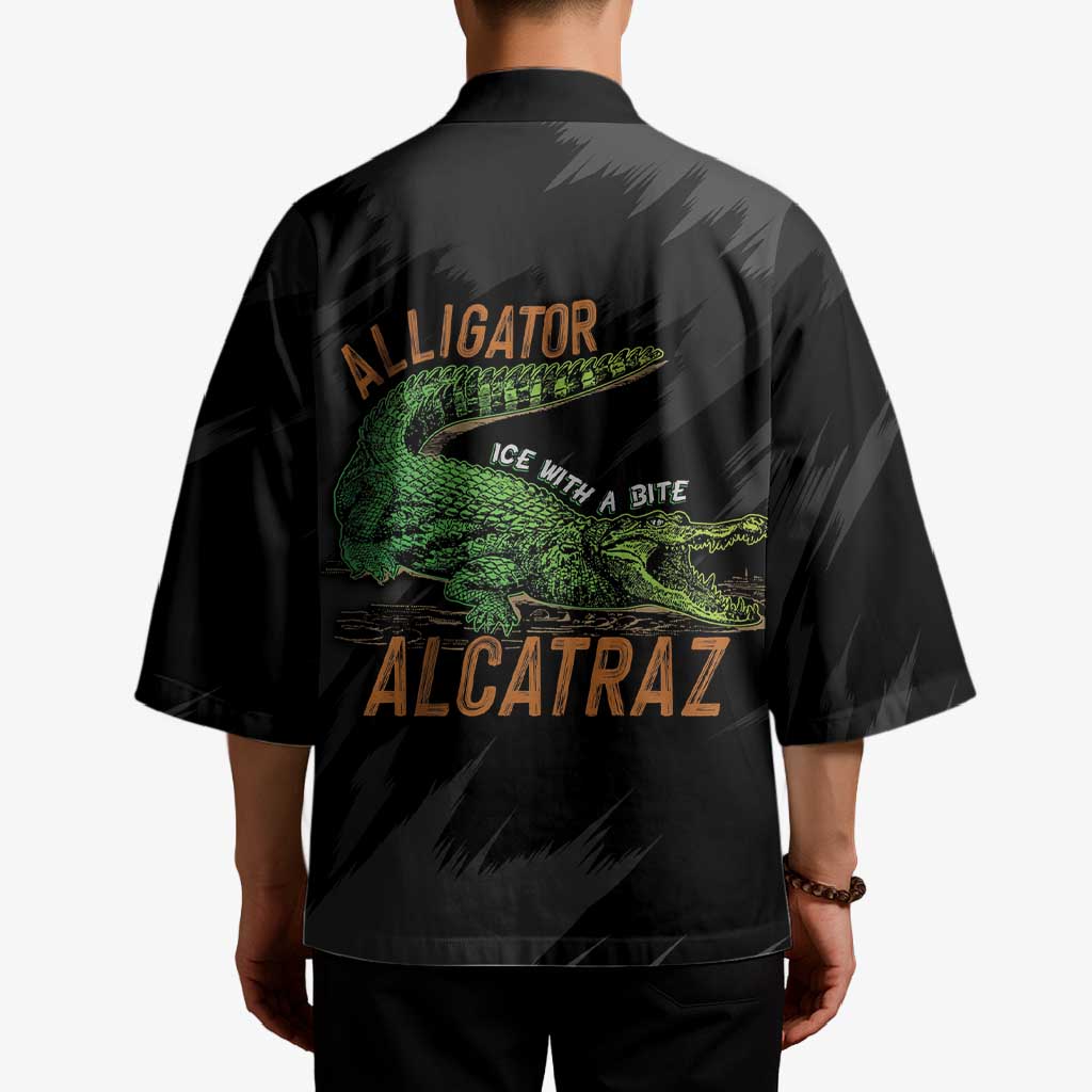 Alligator Alcatraz Kimono ICE With A Bite - Wonder Print Shop