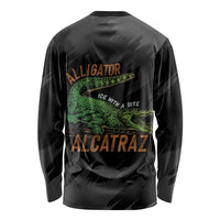 Alligator Alcatraz Long Sleeve Shirt ICE With A Bite - Wonder Print Shop