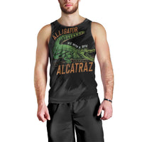 Alligator Alcatraz Men Tank Top ICE With A Bite - Wonder Print Shop
