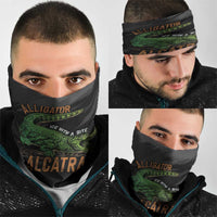 Alligator Alcatraz Neck Gaiter ICE With A Bite - Wonder Print Shop