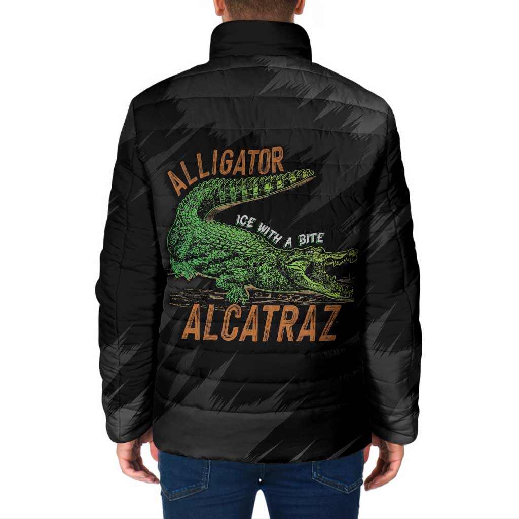 Alligator Alcatraz Padded Jacket ICE With A Bite - Wonder Print Shop