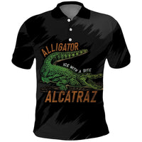 Alligator Alcatraz Polo Shirt ICE With A Bite - Wonder Print Shop