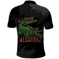 Alligator Alcatraz Polo Shirt ICE With A Bite - Wonder Print Shop