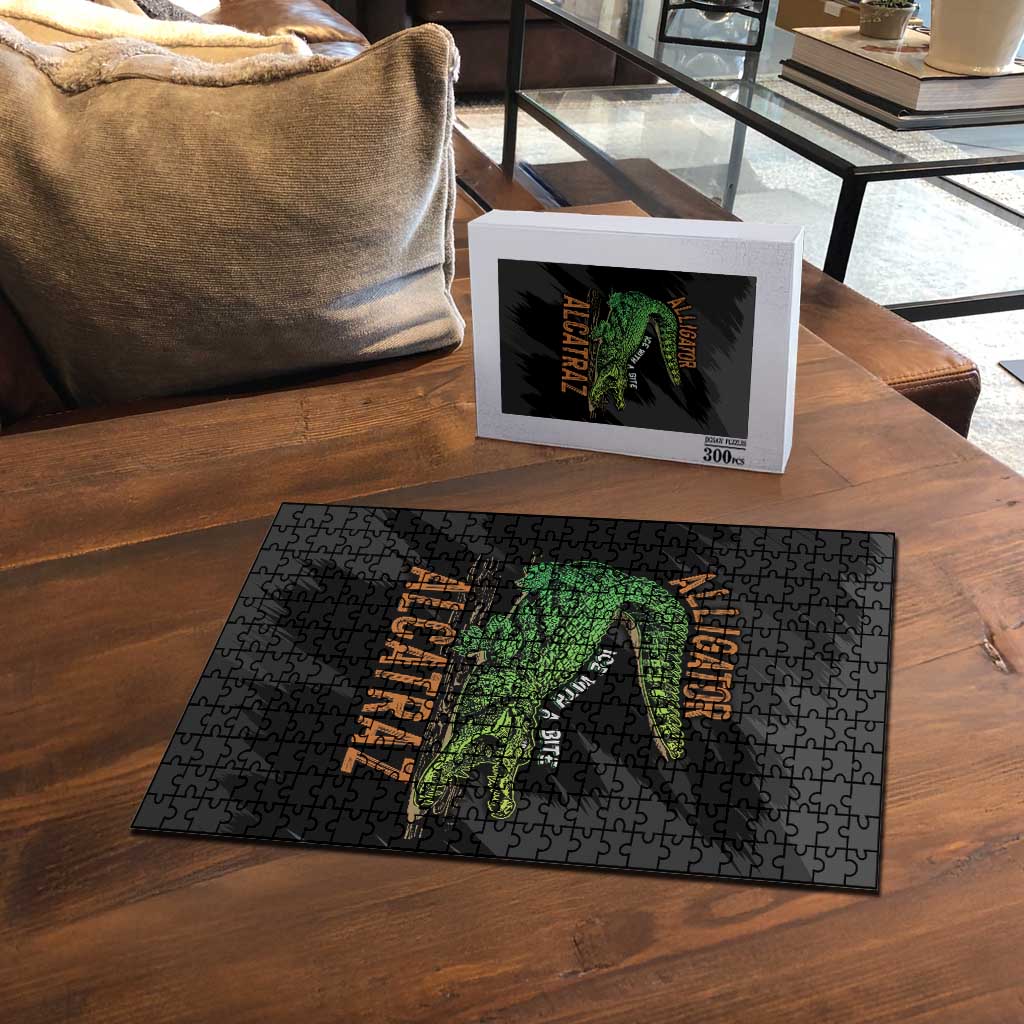 Alligator Alcatraz Puzzle ICE With A Bite - Wonder Print Shop