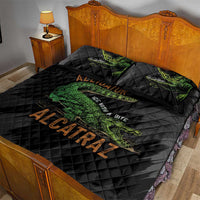 Alligator Alcatraz Quilt Bed Set ICE With A Bite - Wonder Print Shop