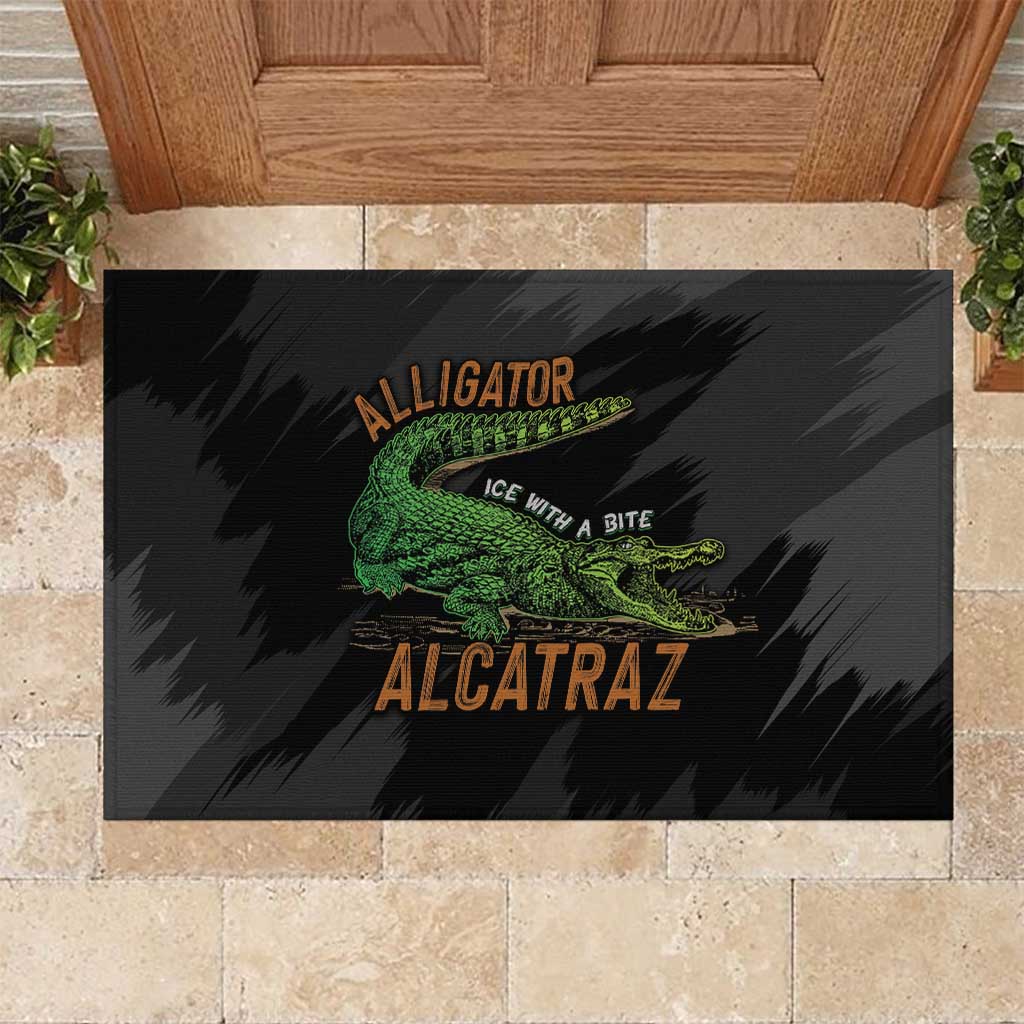 Alligator Alcatraz Rubber Doormat ICE With A Bite - Wonder Print Shop