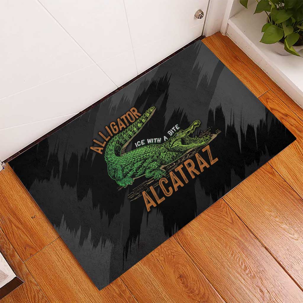 Alligator Alcatraz Rubber Doormat ICE With A Bite - Wonder Print Shop