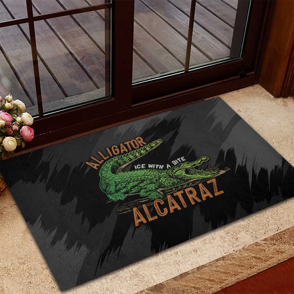Alligator Alcatraz Rubber Doormat ICE With A Bite - Wonder Print Shop