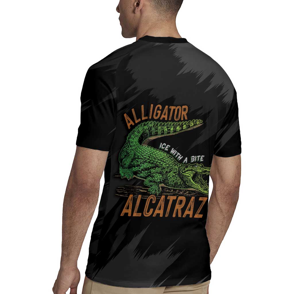 Alligator Alcatraz Rugby Jersey ICE With A Bite - Wonder Print Shop