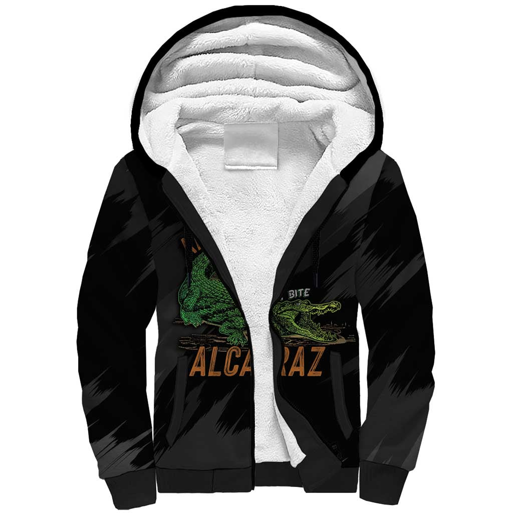 Alligator Alcatraz Sherpa Hoodie ICE With A Bite - Wonder Print Shop