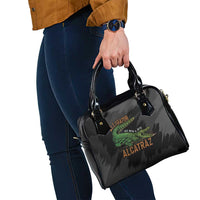 Alligator Alcatraz Shoulder Handbag ICE With A Bite - Wonder Print Shop