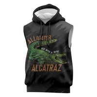 Alligator Alcatraz Sleeveless Hoodie ICE With A Bite - Wonder Print Shop