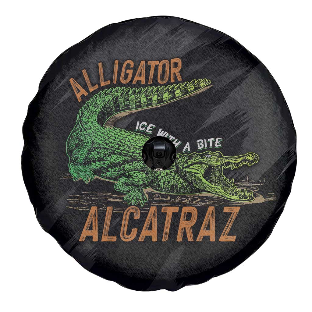 Alligator Alcatraz Spare Tire Cover ICE With A Bite - Wonder Print Shop