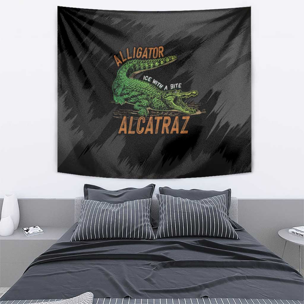 Alligator Alcatraz Tapestry ICE With A Bite - Wonder Print Shop