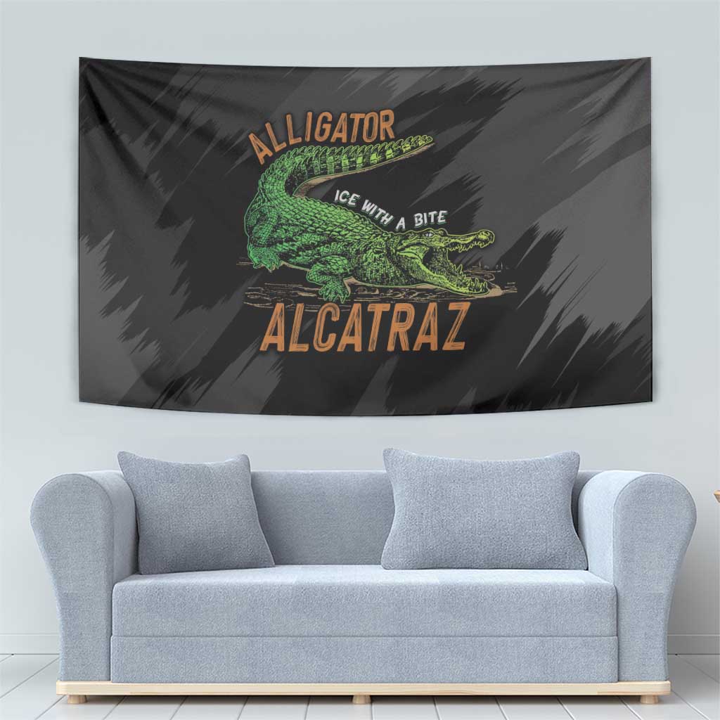 Alligator Alcatraz Tapestry ICE With A Bite - Wonder Print Shop