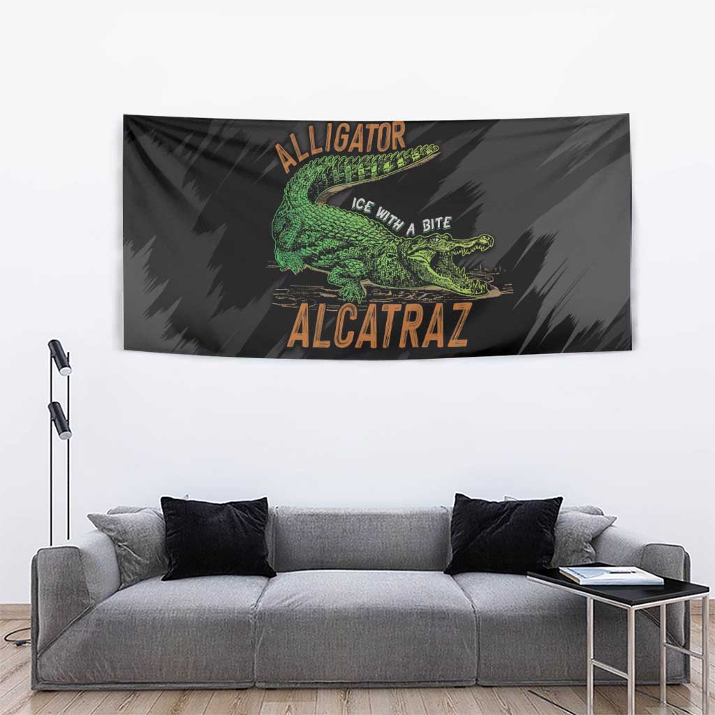 Alligator Alcatraz Tapestry ICE With A Bite - Wonder Print Shop