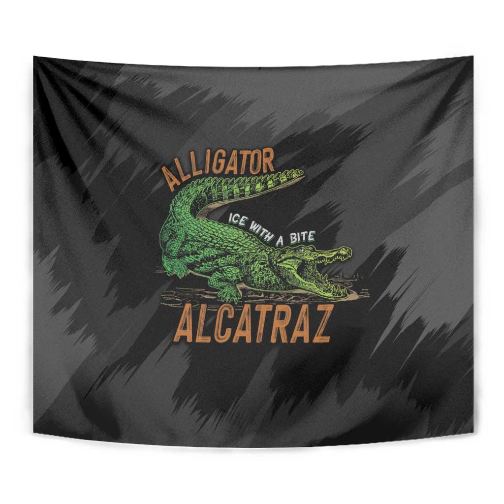 Alligator Alcatraz Tapestry ICE With A Bite - Wonder Print Shop