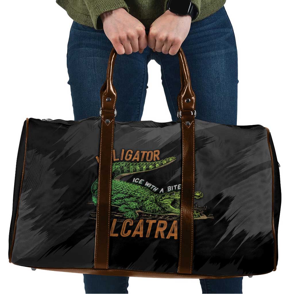Alligator Alcatraz Travel Bag ICE With A Bite - Wonder Print Shop