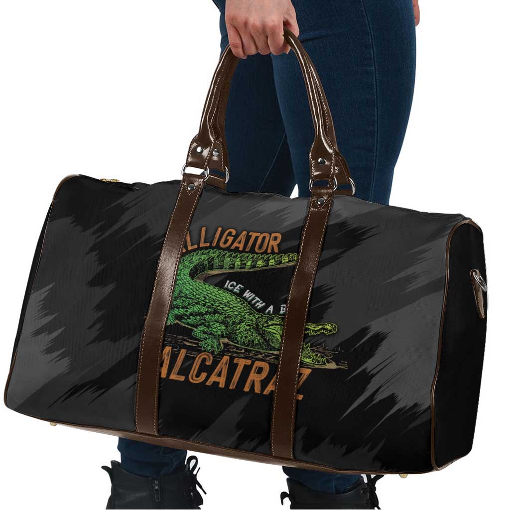 Alligator Alcatraz Travel Bag ICE With A Bite - Wonder Print Shop