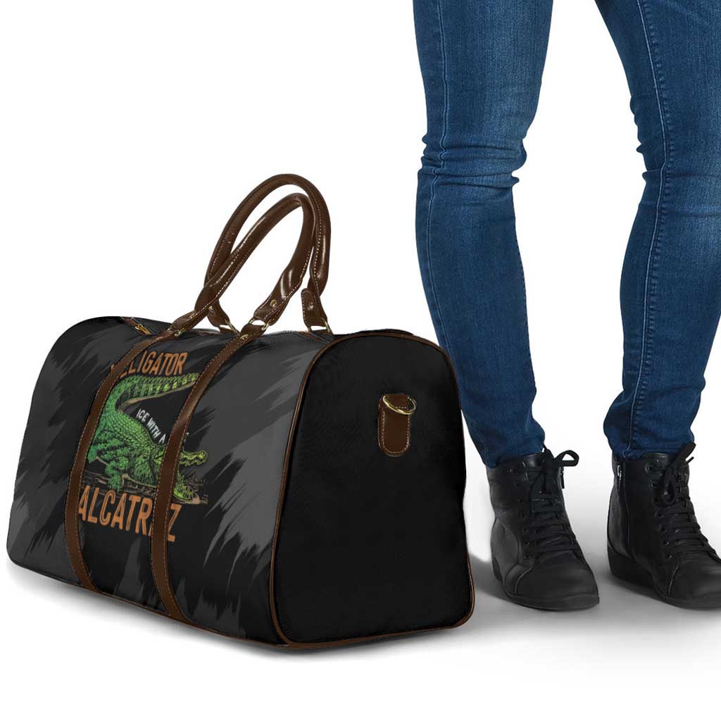 Alligator Alcatraz Travel Bag ICE With A Bite - Wonder Print Shop