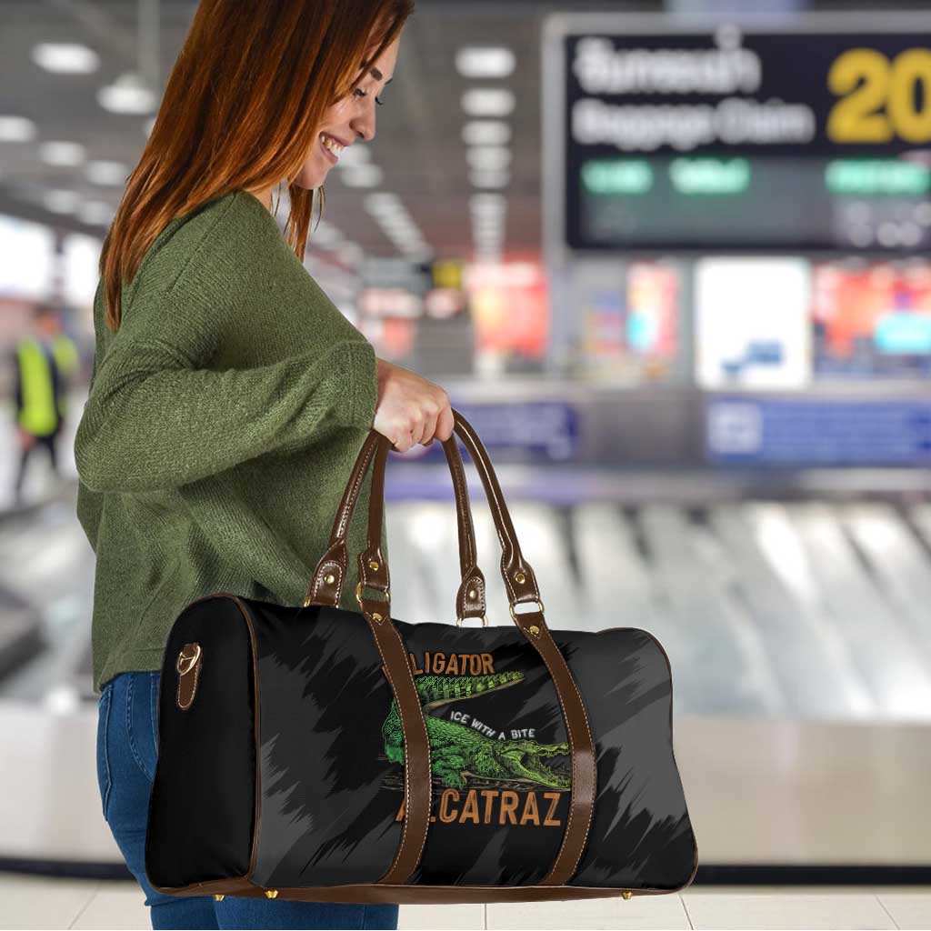 Alligator Alcatraz Travel Bag ICE With A Bite - Wonder Print Shop