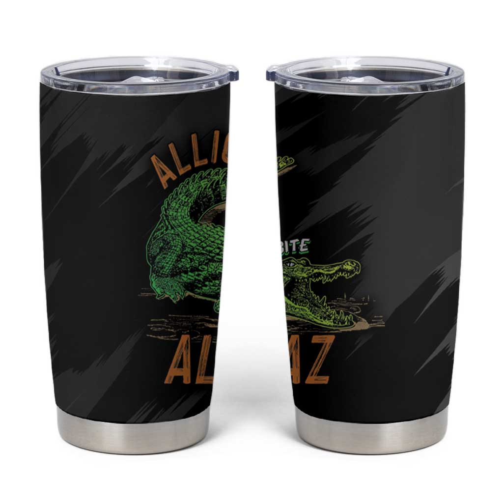 Alligator Alcatraz Tumbler Cup ICE With A Bite - Wonder Print Shop