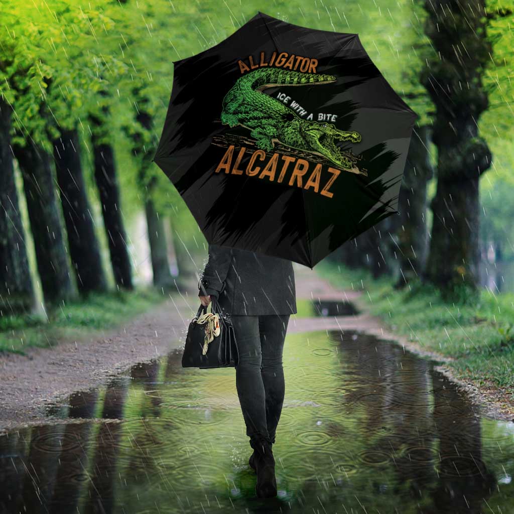 Alligator Alcatraz Umbrella ICE With A Bite - Wonder Print Shop