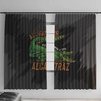 Alligator Alcatraz Window Curtain ICE With A Bite - Wonder Print Shop