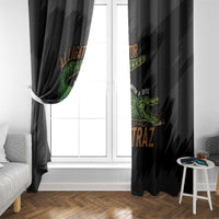 Alligator Alcatraz Window Curtain ICE With A Bite - Wonder Print Shop