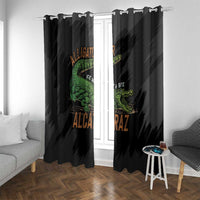 Alligator Alcatraz Window Curtain ICE With A Bite - Wonder Print Shop