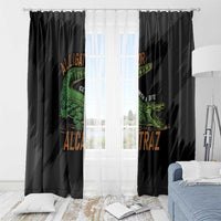 Alligator Alcatraz Window Curtain ICE With A Bite - Wonder Print Shop