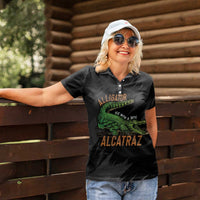 Alligator Alcatraz Women Polo Shirt ICE With A Bite - Wonder Print Shop