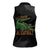 Alligator Alcatraz Women Sleeveless Polo Shirt ICE With A Bite - Wonder Print Shop