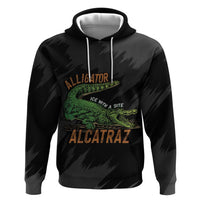 Alligator Alcatraz Zip Hoodie ICE With A Bite - Wonder Print Shop