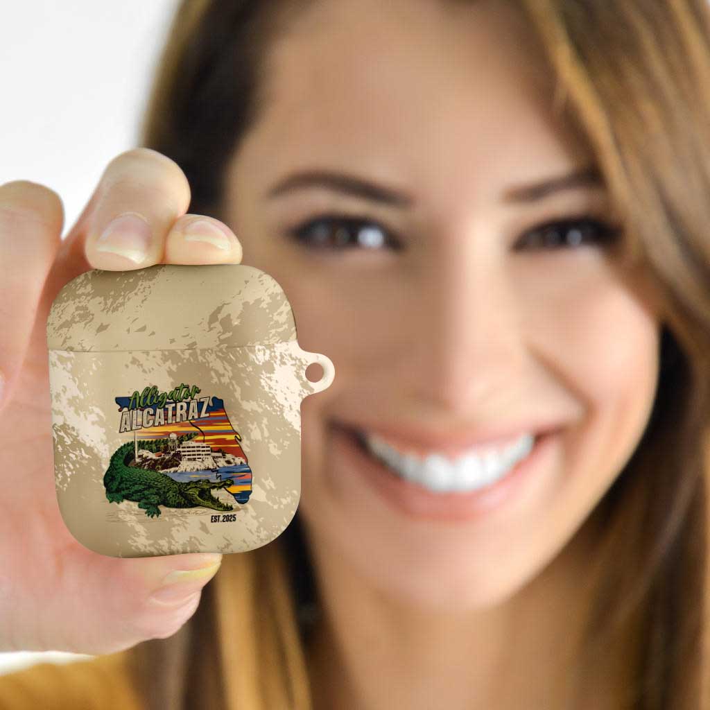 Alligator Alcatraz Retro AirPods Case The Swamp - Wonder Print Shop