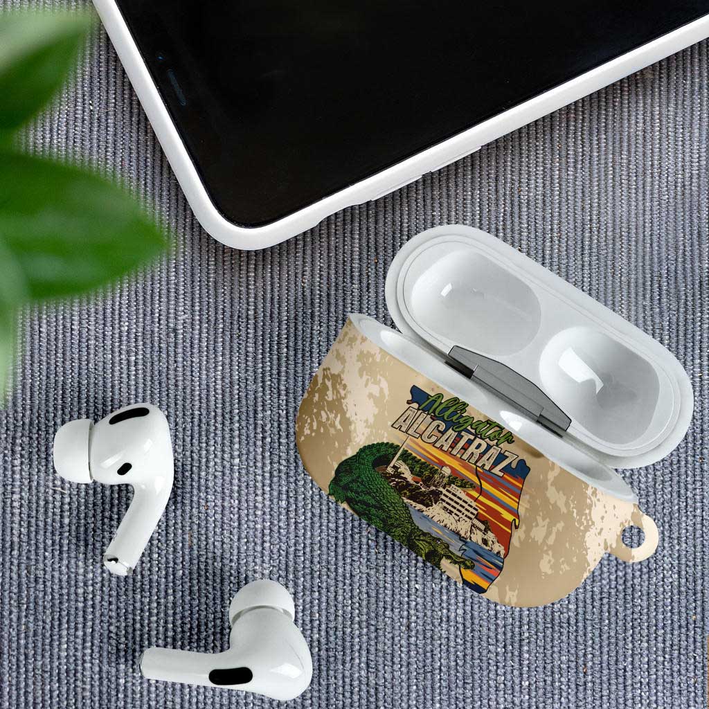 Alligator Alcatraz Retro AirPods Case The Swamp - Wonder Print Shop