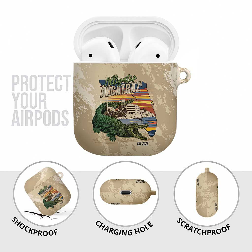 Alligator Alcatraz Retro AirPods Case The Swamp - Wonder Print Shop