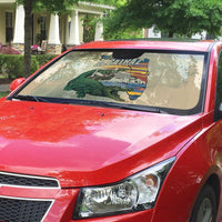 Alligator Alcatraz Retro Auto Sun Shade The Swamp - Wonder Print Shop