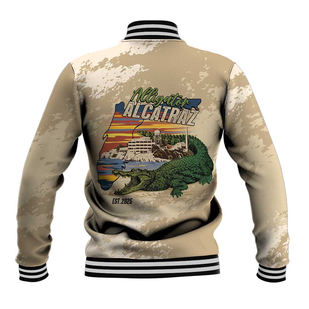 Alligator Alcatraz Retro Baseball Jacket The Swamp - Wonder Print Shop