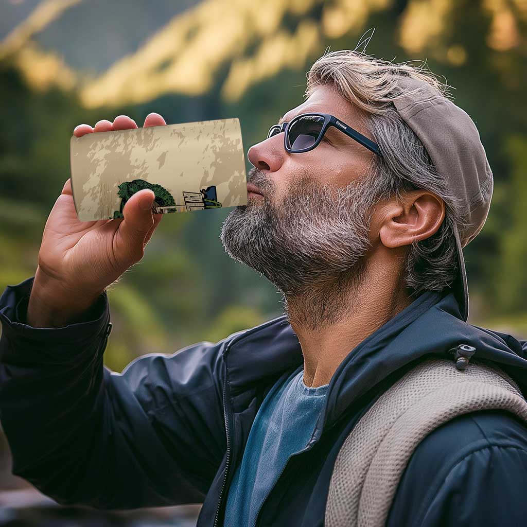 Alligator Alcatraz Retro 4 in 1 Can Cooler Tumbler The Swamp - Wonder Print Shop