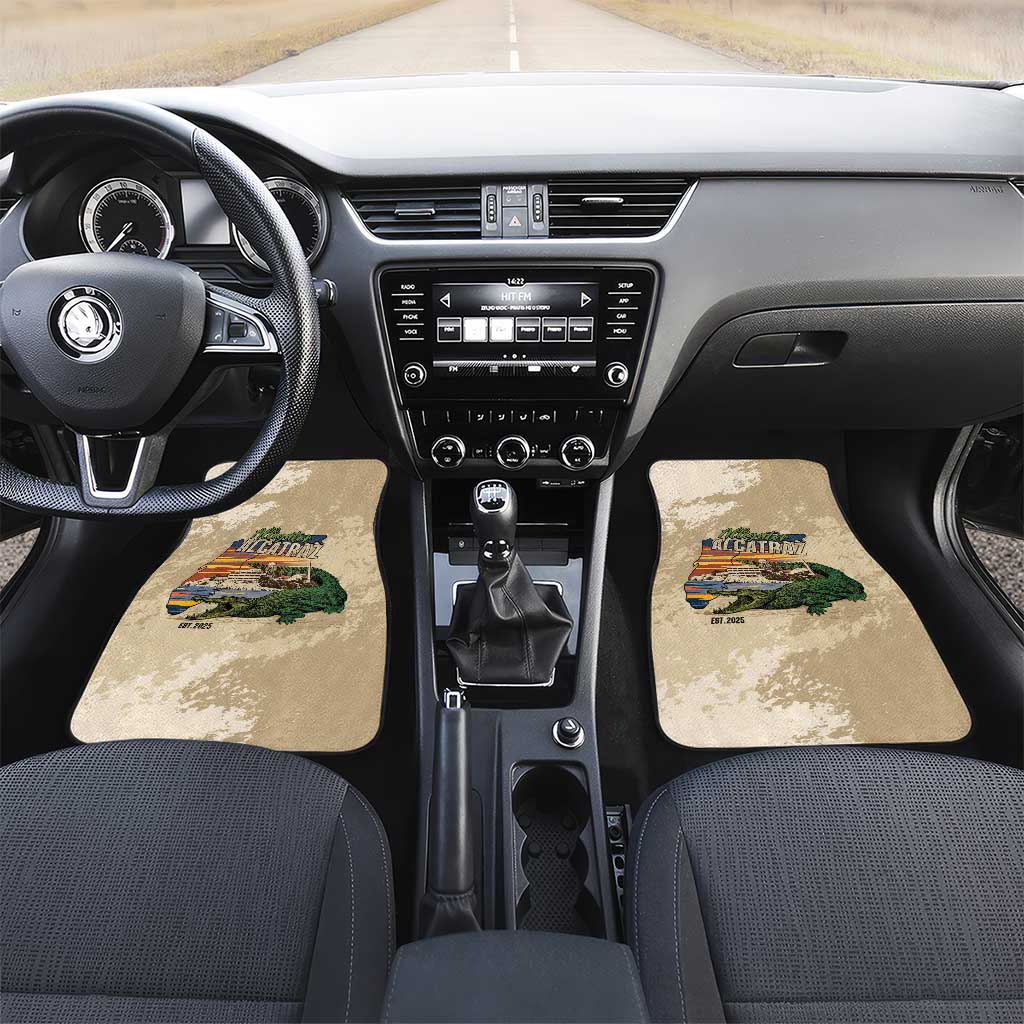 Alligator Alcatraz Retro Car Mats The Swamp - Wonder Print Shop