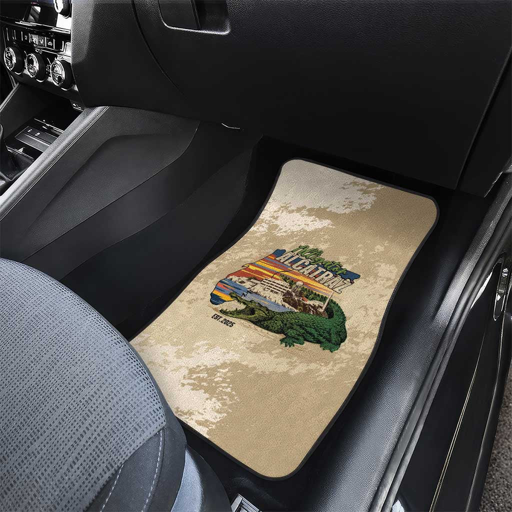 Alligator Alcatraz Retro Car Mats The Swamp - Wonder Print Shop