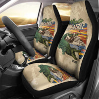 Alligator Alcatraz Retro Car Seat Cover The Swamp - Wonder Print Shop