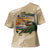 Alligator Alcatraz Retro Cross Shoulder Shirt The Swamp - Wonder Print Shop