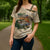Alligator Alcatraz Retro Cross Shoulder Shirt The Swamp - Wonder Print Shop