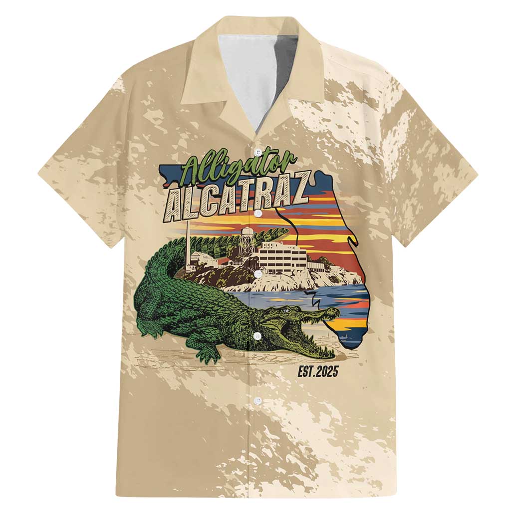 Alligator Alcatraz Retro Family Matching Mermaid Dress and Hawaiian Shirt The Swamp - Wonder Print Shop