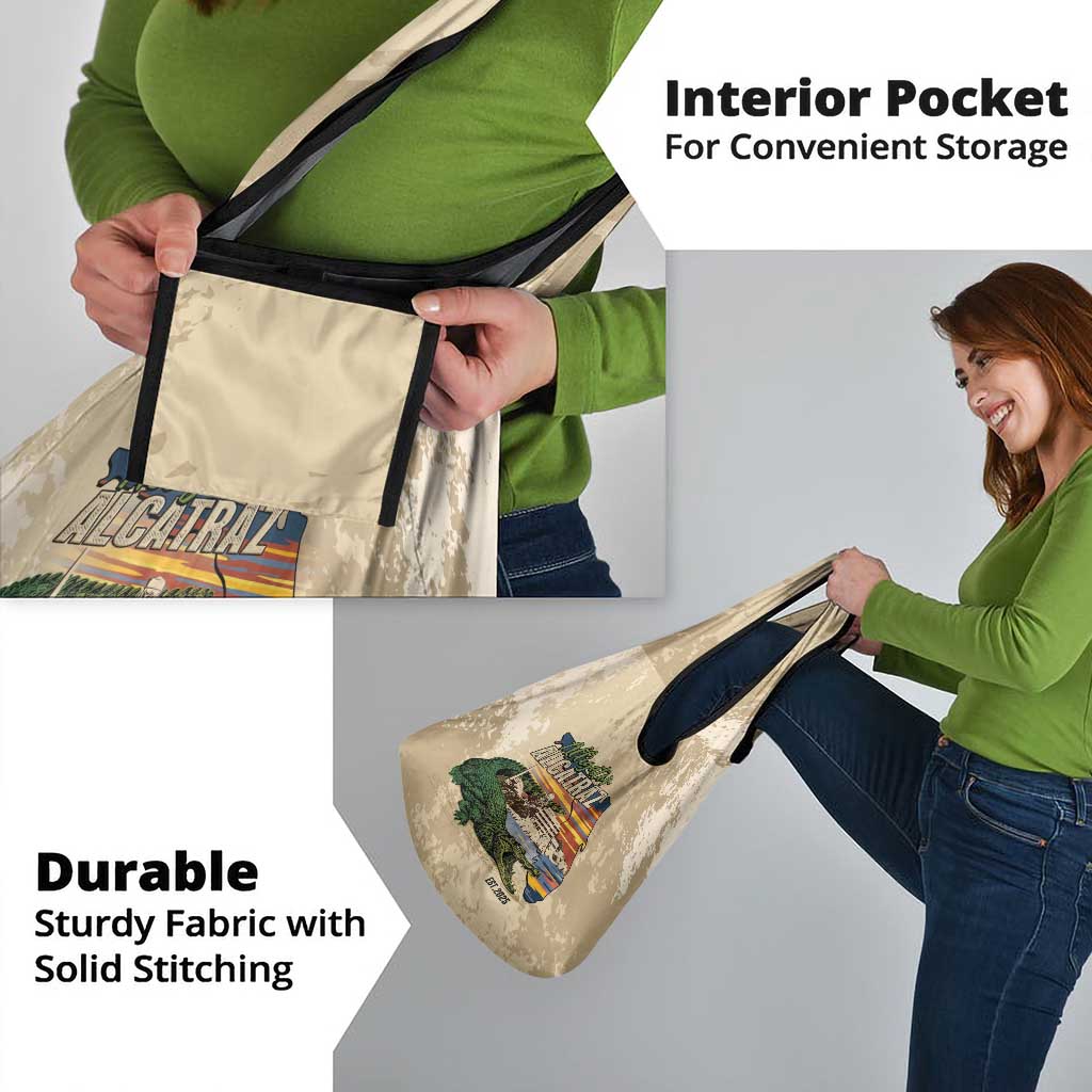 Alligator Alcatraz Retro Grocery Bag The Swamp - Wonder Print Shop