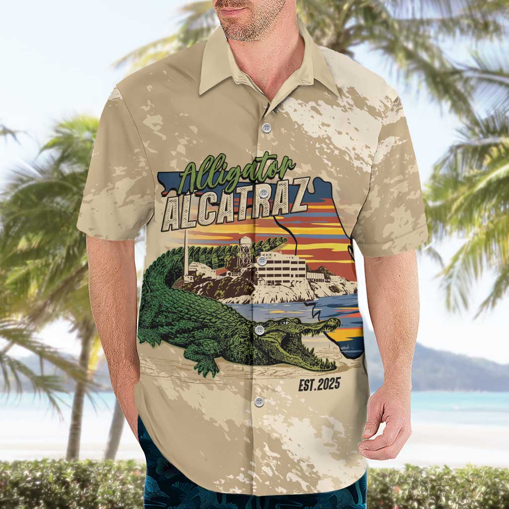 Alligator Alcatraz Retro Hawaiian Shirt The Swamp - Wonder Print Shop