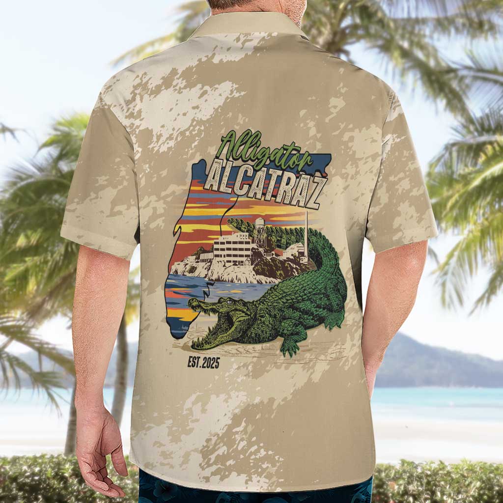 Alligator Alcatraz Retro Hawaiian Shirt The Swamp - Wonder Print Shop